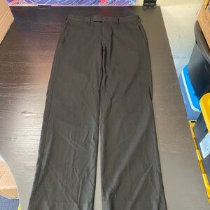 Structure Men’s Black Dress Pants – Straight-Leg Professional Trousers